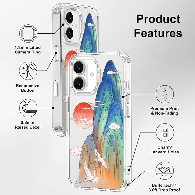 MOSNOVO for iPhone 17 Case, Shockproof Military-Grade Protection 6.6ft Drop - Image 7