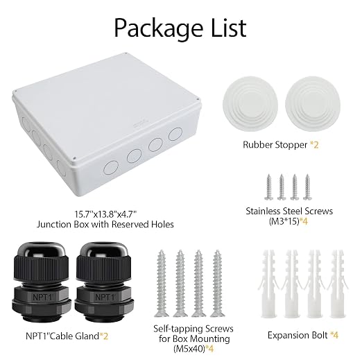 LeMotech Junction Box, Electrical Box IP65 Water Resistant Dustproof ABS - Image 7