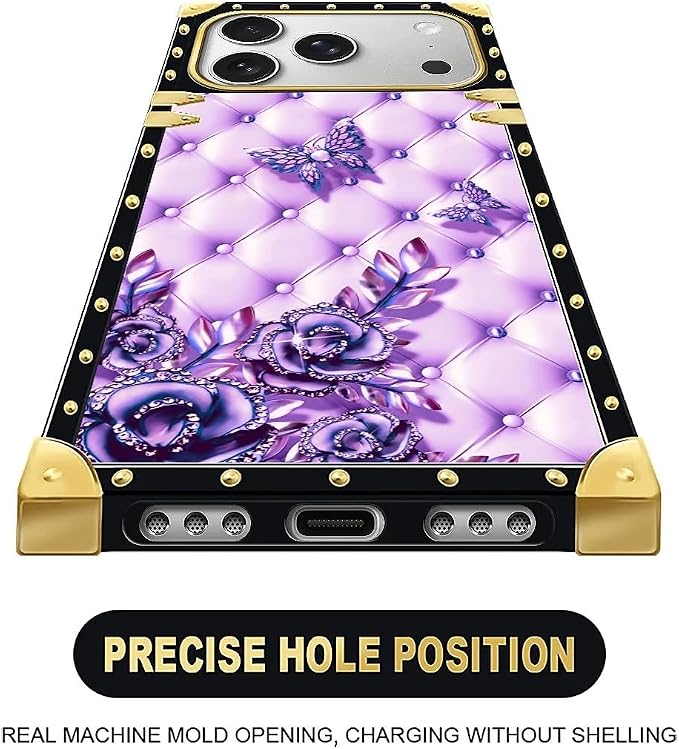 for iPhone 17 Pro Case Luxury Golden Decoration - Image 5