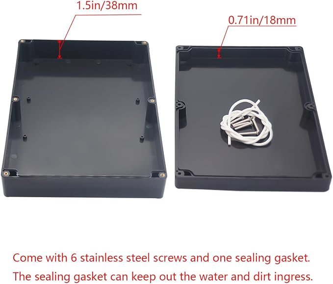 Project Box ABS Black Electrical Boxes IP65 Outdoor Waterproof Box Electronic - Image 4