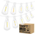 Brightever LED Outdoor String Lights, 100FT Patio Lights by Brightever