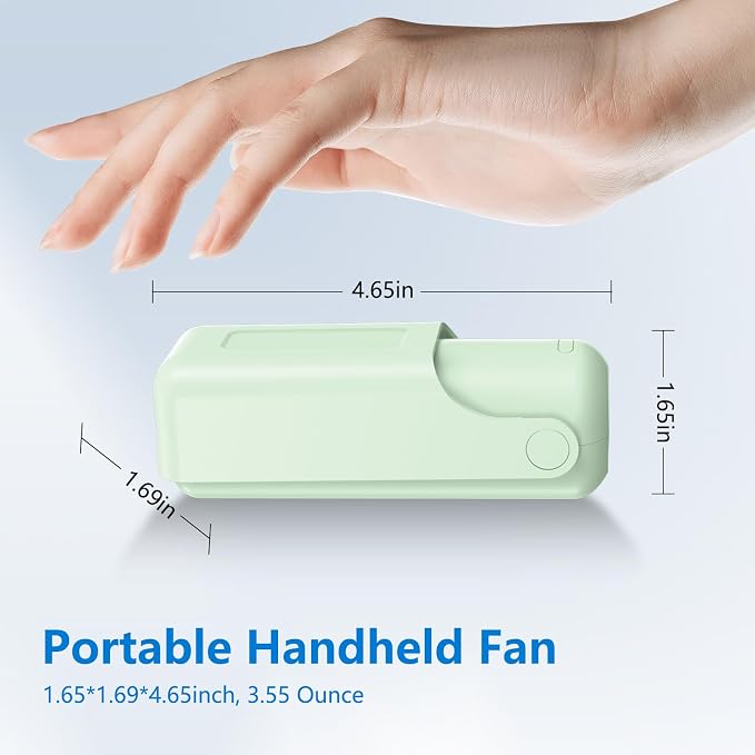VanSmaGo 3 Pcs Portable Handheld Fans, 3 IN 1 USB-C Rechargeable Mini Fan - Image 6