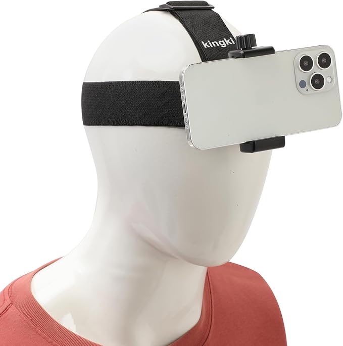 Head-Mounted Mobile Phone Holder, First-Person View Video Outdoor Live Shooting by KINGKI