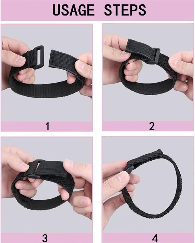20 Pack Reusable Fastening Cable Ties and Cable Straps, Adjustable - Image 6