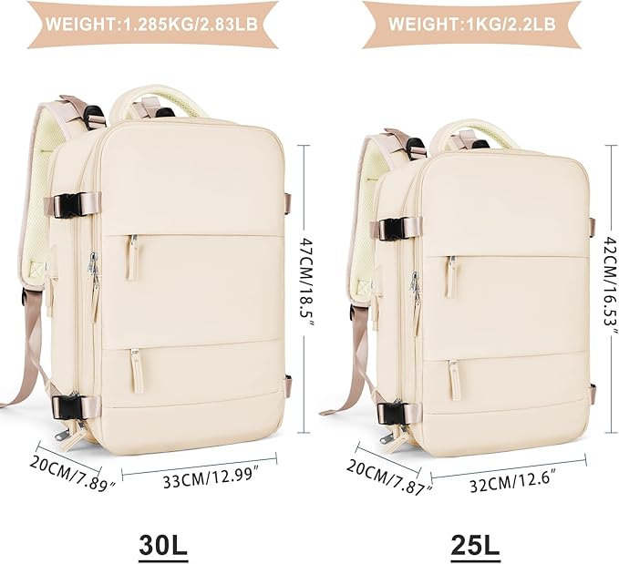 coowoz Travel Backpack For Women Men, Carry On Backpack, Hiking Backpack - Image 3