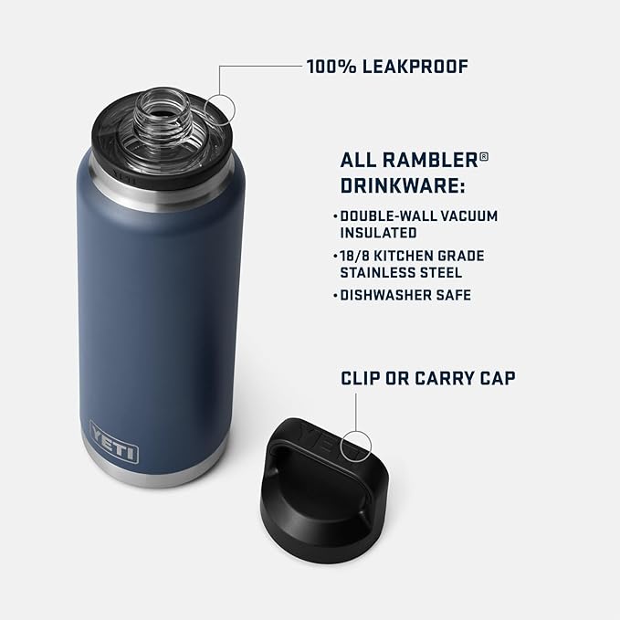 YETI Rambler 36 oz Bottle, Vacuum Insulated, Stainless Steel - Image 2