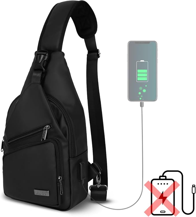 AMJ Crossbody Sling Bag Men Women, Casual Shoulder Backpack, Chest Daypack - Image 6