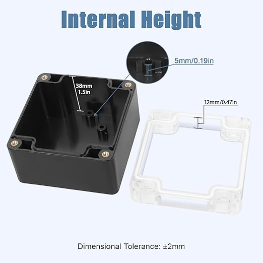 LeMotech Junction Box with Clear Cover IP65 Waterproof Project Box Dustproof - Image 3
