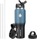 SENDESTAR 40oz Stainless Steel Water Bottle, Double Wall Vacuum Insulated Bottle by Sendestar