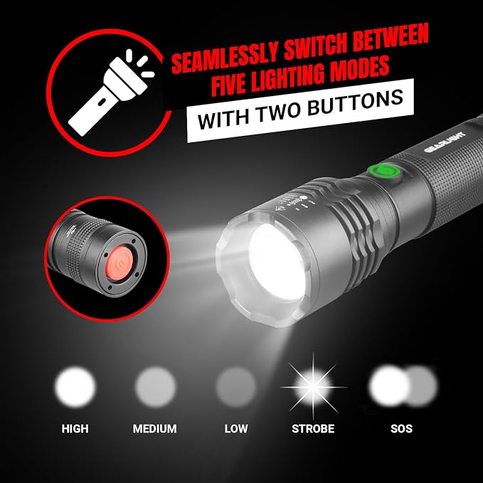 GearLight S2000 LED Rechargeable Flashlight High Lumens - Image 4