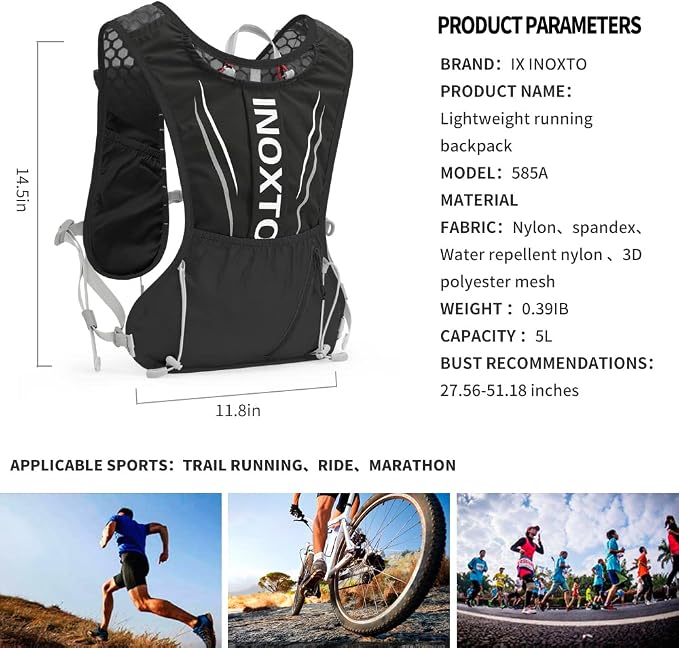 IX INOXTO Running Hydration Vest - Image 2