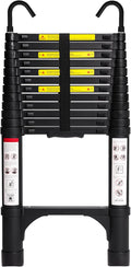 BOCOM 12.5 FT Aluminum Telescoping Ladder by BOCOM
