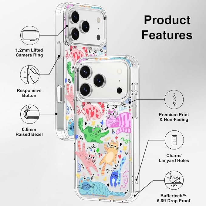 MOSNOVO for iPhone 17 Pro Case, Shockproof Military-Grade Protection 6.6ft Drop - Image 7