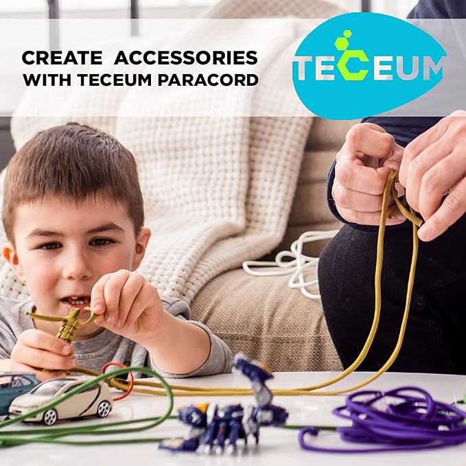 TECEUM 5/32" Paracord Rope 1000 – 1000ft / 200ft / 100ft / 50ft – Tactical - Image 7