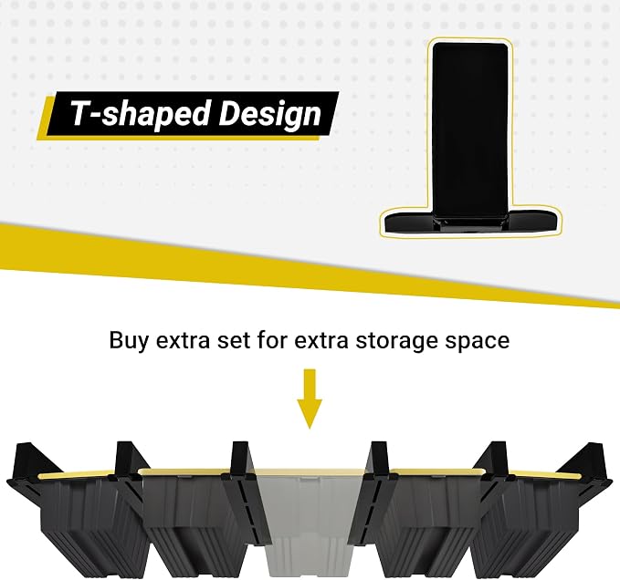 5-bin Overhead Garage Storage Rack, Heavy Duty Ceiling Storage Racks, Powder - Image 5