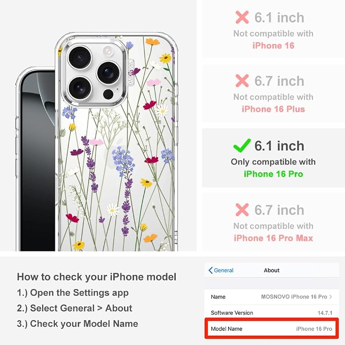 MOSNOVO Case for iPhone 16 Pro - Image 2