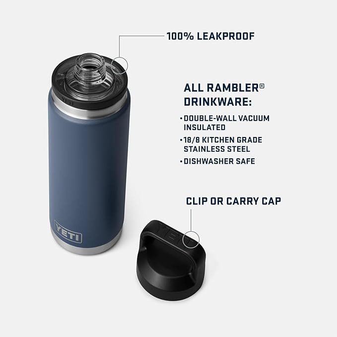 YETI Rambler 26 oz Bottle, Vacuum Insulated, Stainless Steel - Image 2