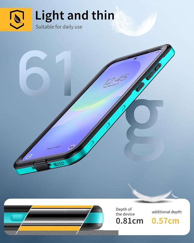 Lanhiem for Samsung Galaxy A36 Phone Case, IP68 Waterproof Dustproof, Built-in - Image 7