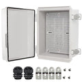 Zulkit Junction Box, IP67 Waterproof Electrical Box Hinged Cover Stainless by Zulkit