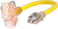 PlugSaf 1 FT 12/3 Gauge Outdoor Extension Cord by PlugSaf