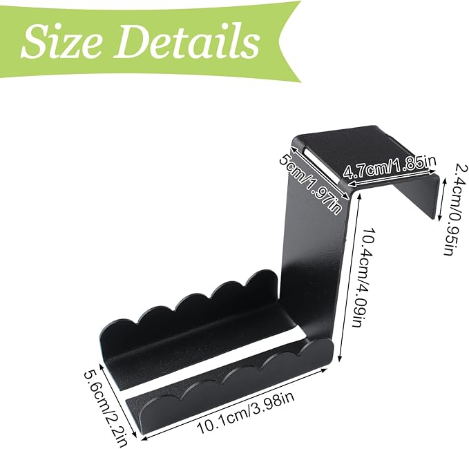 Double-Sided Over Door Coat Rack - Image 2