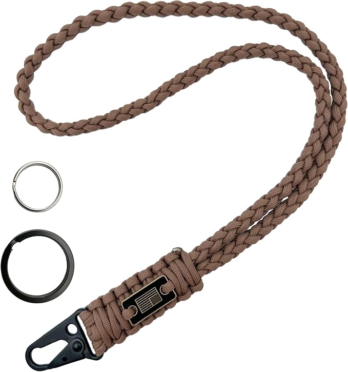 DDOUT Heavy Duty Paracord Lanyard 550 Paracord Braided Keychain - Image 7