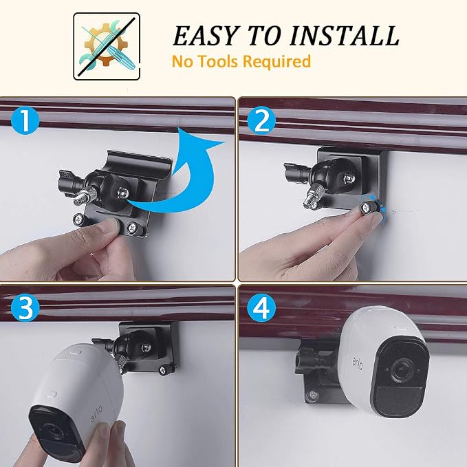 HOLACA Vinyl Siding Clips for Arlo Ring Security Camera, Siding Cam Hanger - Image 3