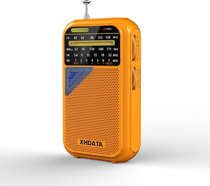 XHDATA D221 NOAA Weather Radio Portable AM FM Shortwave Radio Receiver by XHDATARADIO