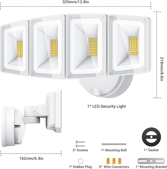 USTELLAR 100W 10000lm Floods Light Outdoor, Switch Controlled LED Security - Image 8