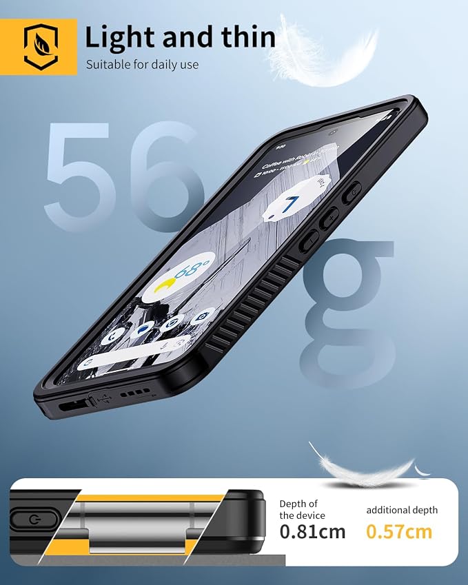 Lanhiem Pixel 8 Pro Case, IP68 Waterproof Dustproof Case - Image 5
