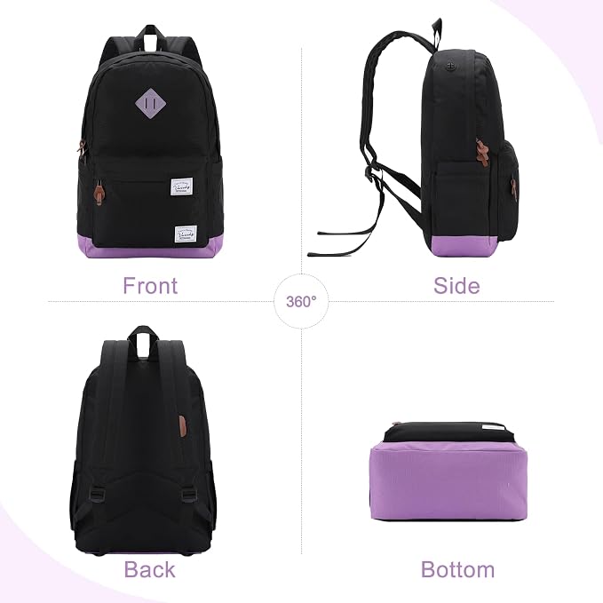 Backpack for Men Women, VASCHY Classic Water-resistant Lightweight Travel - Image 6