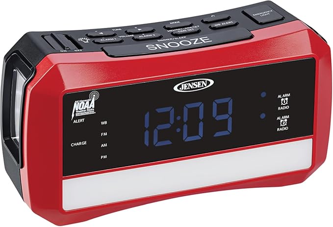 Digital AM/FM Weather Band Alarm Clock Radio by Jensen