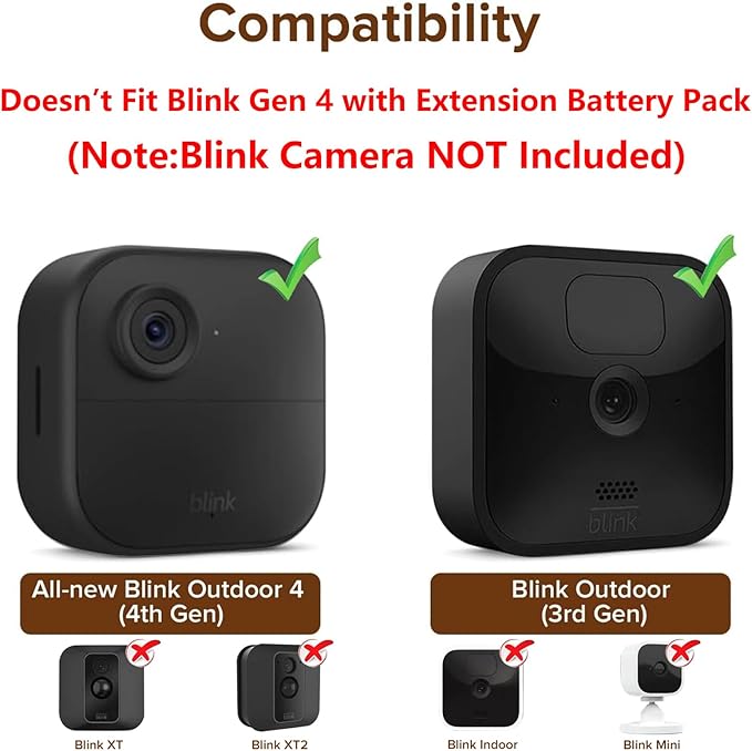 3Pack Mount for Blink Outdoor Camera, Weatherproof Protective Housing and - Image 2