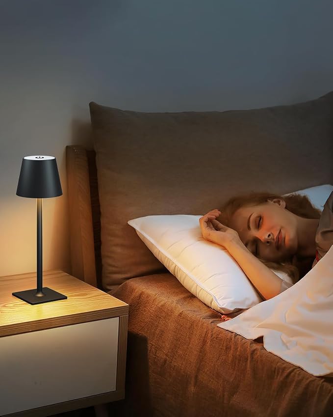 Fizrice Cordless Table Lamp Rechargeable Lamps: 6000mAh Battery Operated Table - Image 9
