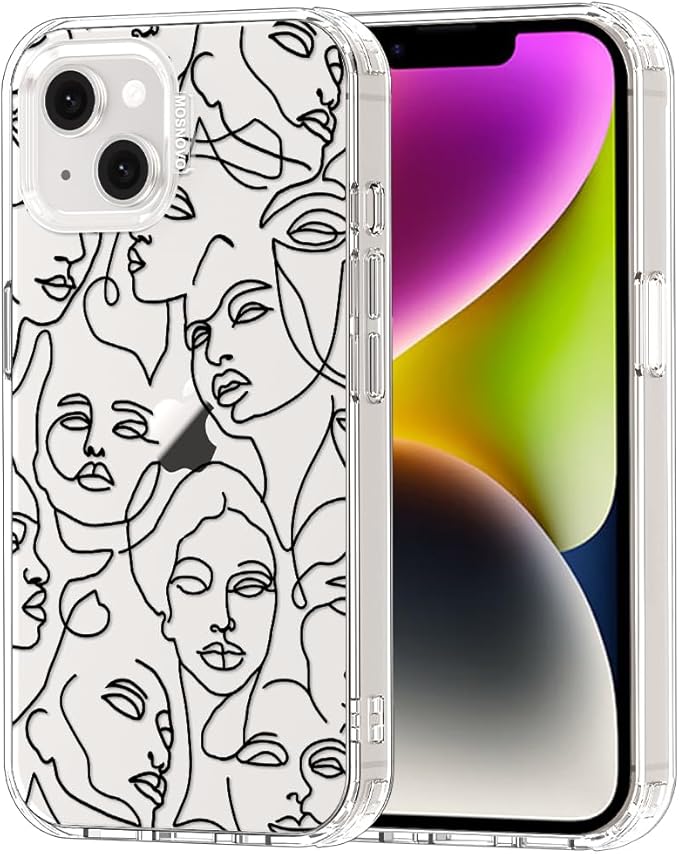 MOSNOVO for iPhone 13/14 Case | Military Grade 6.6ft Drop Tested | Clear by Mosnovo