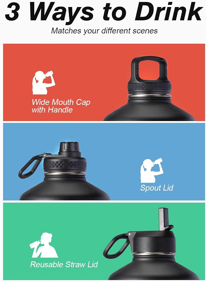 Coolflask 128 oz Gallon Water Bottle Insulated - Image 5