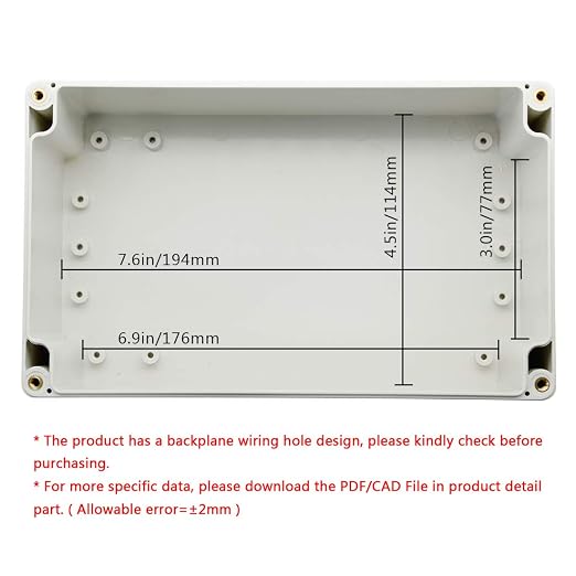 LeMotech ABS Plastic Junction Box Dustproof Waterproof IP65 Electrical - Image 5