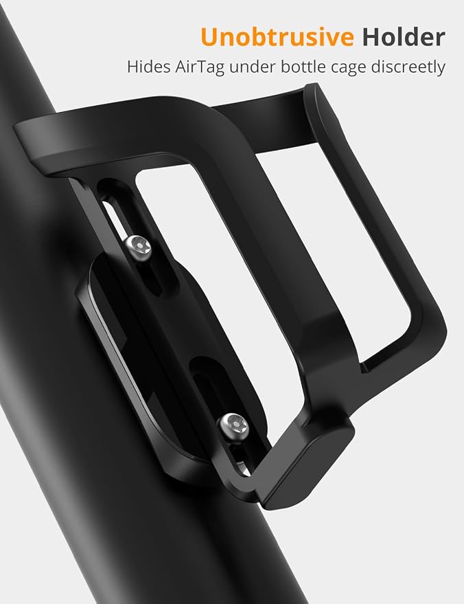 SUPMEGA Bike Mount for AirTag, Waterproof Protective Aluminum Alloy Holder - Image 2