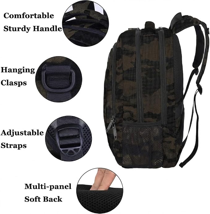 MATEIN 15.6 Inch Laptop Backpack, Sturdy Business Travel Laptop Bagpack - Image 5