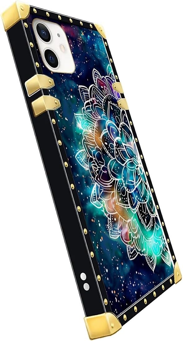 Compatible with iPhone 11 Case, Starry Sky Colourful Mandala Luxury Golden - Image 4