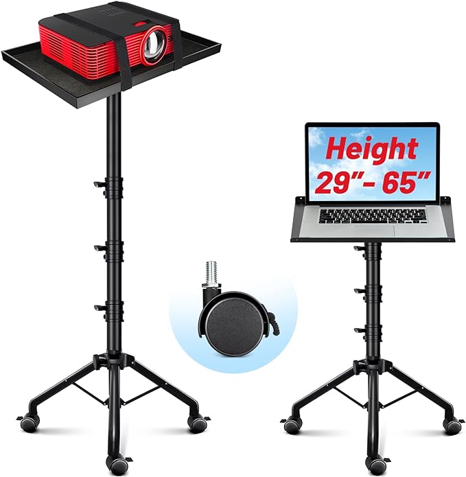 CAHAYA Projector Tripod Stand Adjustable: Height 29 to 65in Projector by CAHAYA