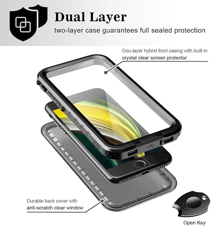 SPORTLINK Waterproof Case for iPhone SE 3rd 2022/iPhone SE 2nd 2020/iPhone 7/8 - Image 5