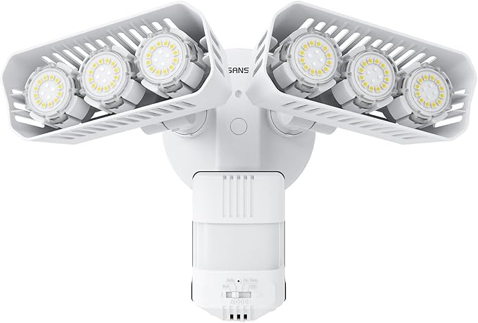 SANSI 38W 5000LM Motion Sensor Outdoor Lights, Flood Lights Outdoor Detector by SANSI