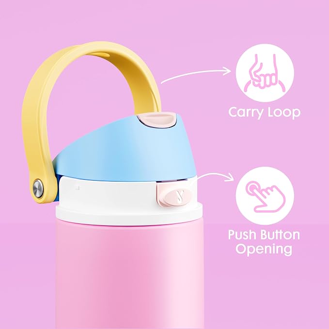 18 oz Insulated Water Bottle for Kids: Meoky Metal Water Bottle - Image 6