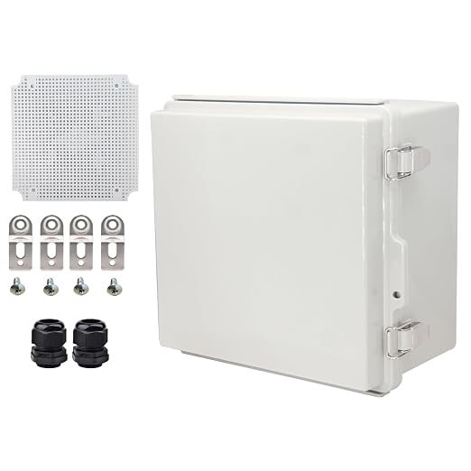 Waterproof Electrical Box with Mounting Plate, IP67 Junction Box Stainless by YETLEBOX