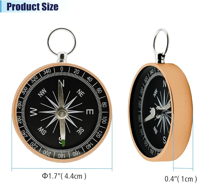 Pocket Compass, 2 Pieces Mini Compass - Image 2