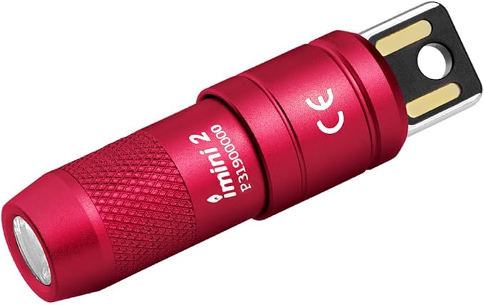 OLIGHT IMINI 2 EDC Rechargeable Keychain Flashlight, 50 Lumens Compact and by OLIGHT