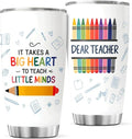 CUBICER Colorful Crayon Teacher Quote Design 20 Oz Tumbler by CUBICER