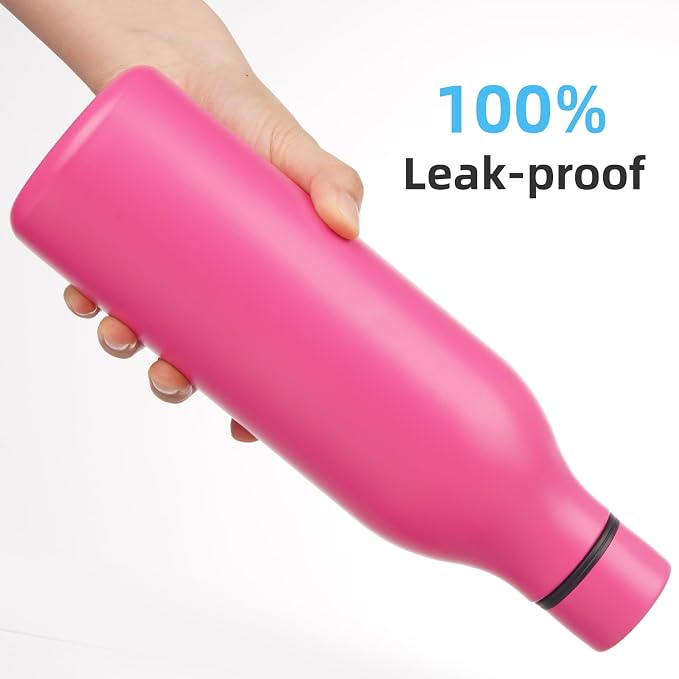 Insulated Water Bottle with Strap, 25 oz Double Wall Stainless Steel Vacuum - Image 5