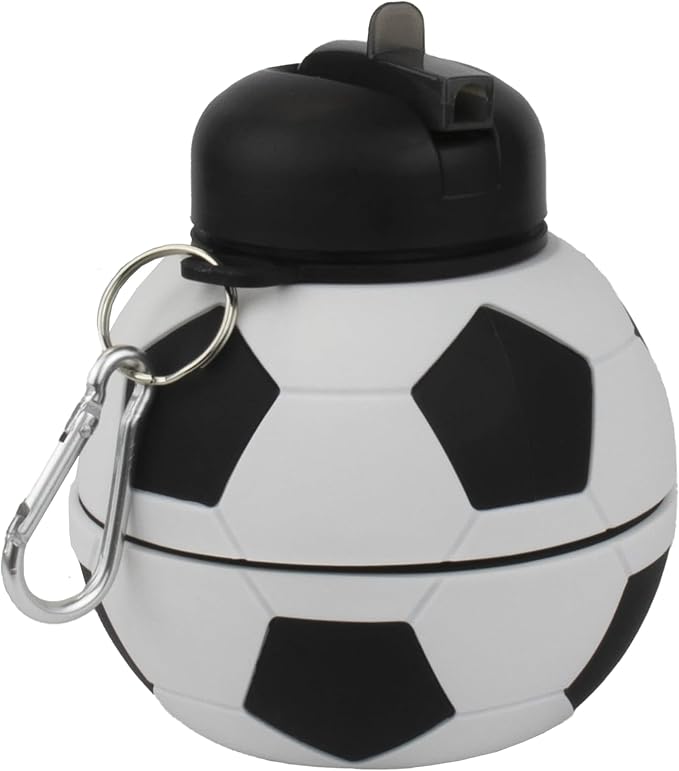 Maccabi Art Clip-On Collapsible 1 Liter, 34 oz. size BPA-Free Silicone Soccer - Image 7